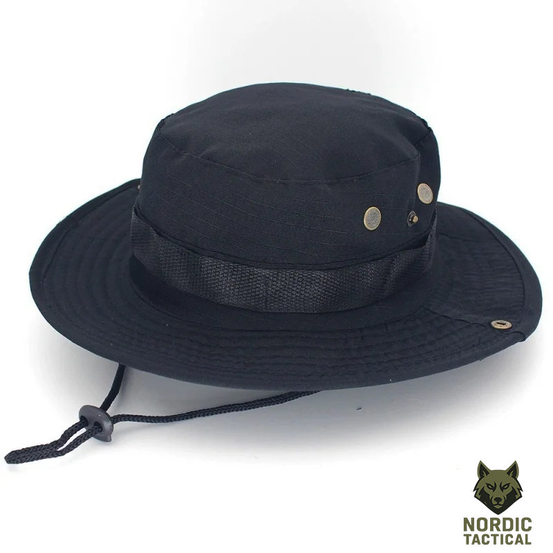 Tactical Outdoor Camo Boonie Hat – Military Bucket Hat for Hiking, Airsoft & Hunting