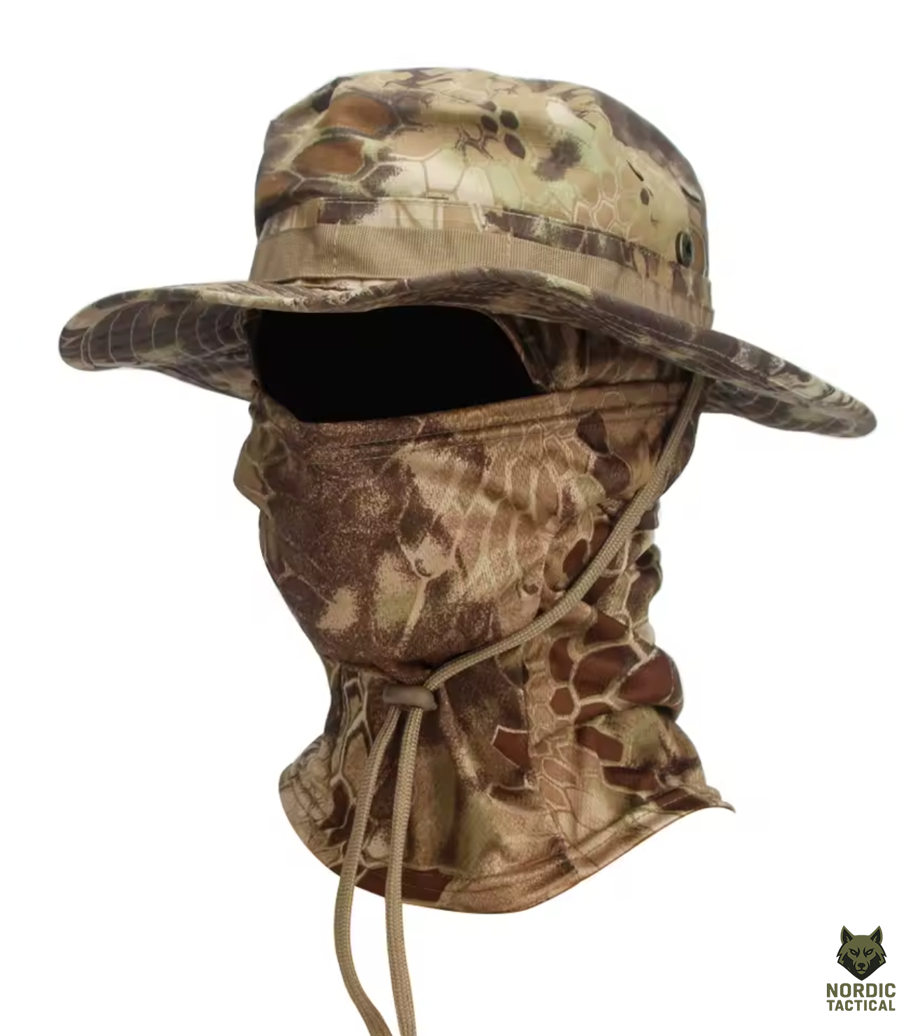Tactical 2-Piece Sun Hat Set – Boonie Cap with Balaclava for Outdoor Protection
