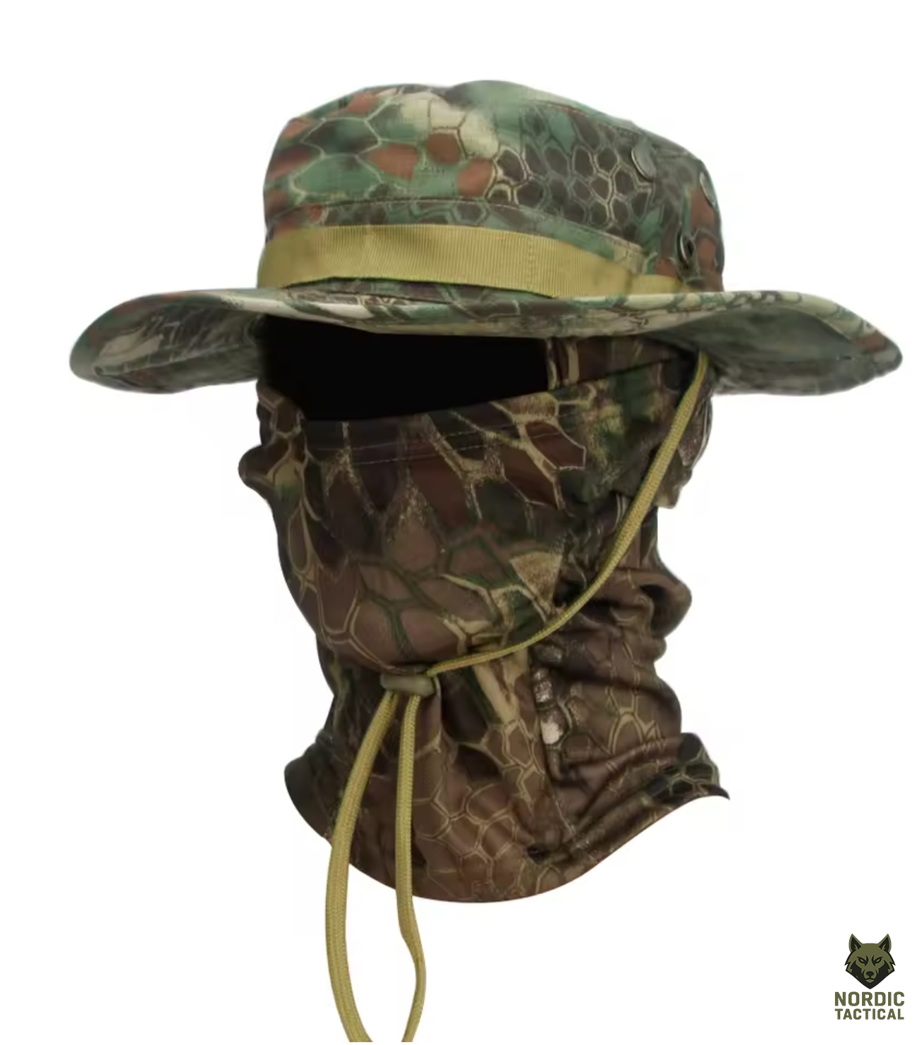 Tactical 2-Piece Sun Hat Set – Boonie Cap with Balaclava for Outdoor Protection