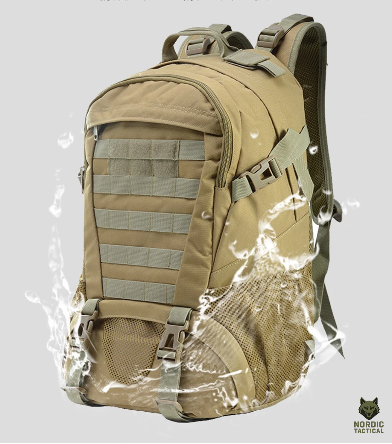35L Military Tactical Backpack – MOLLE Outdoor Hiking Rucksack