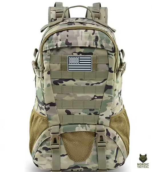 35L Military Tactical Backpack – MOLLE Outdoor Hiking Rucksack