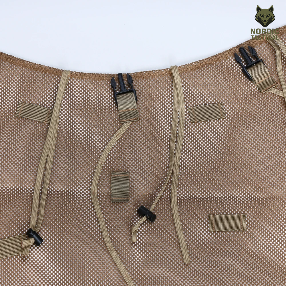 Tactical Ghillie Suit Foundation – Camouflage Sniper Hood & Poncho