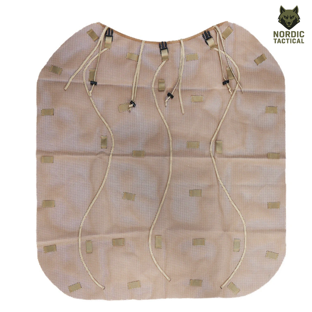 Tactical Ghillie Suit Foundation – Camouflage Sniper Hood & Poncho