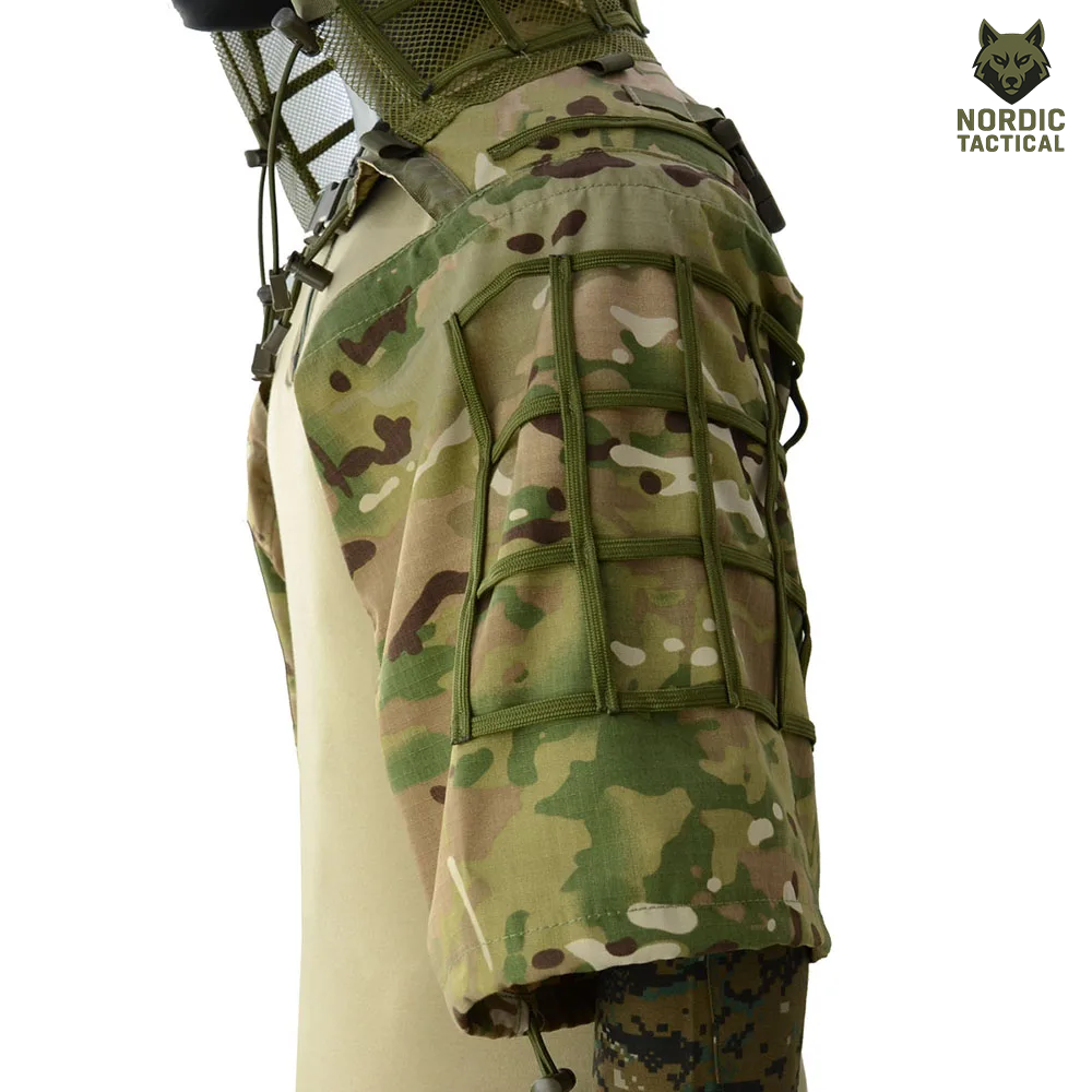 Tactical Ghillie Suit Foundation – Camouflage Sniper Hood & Poncho