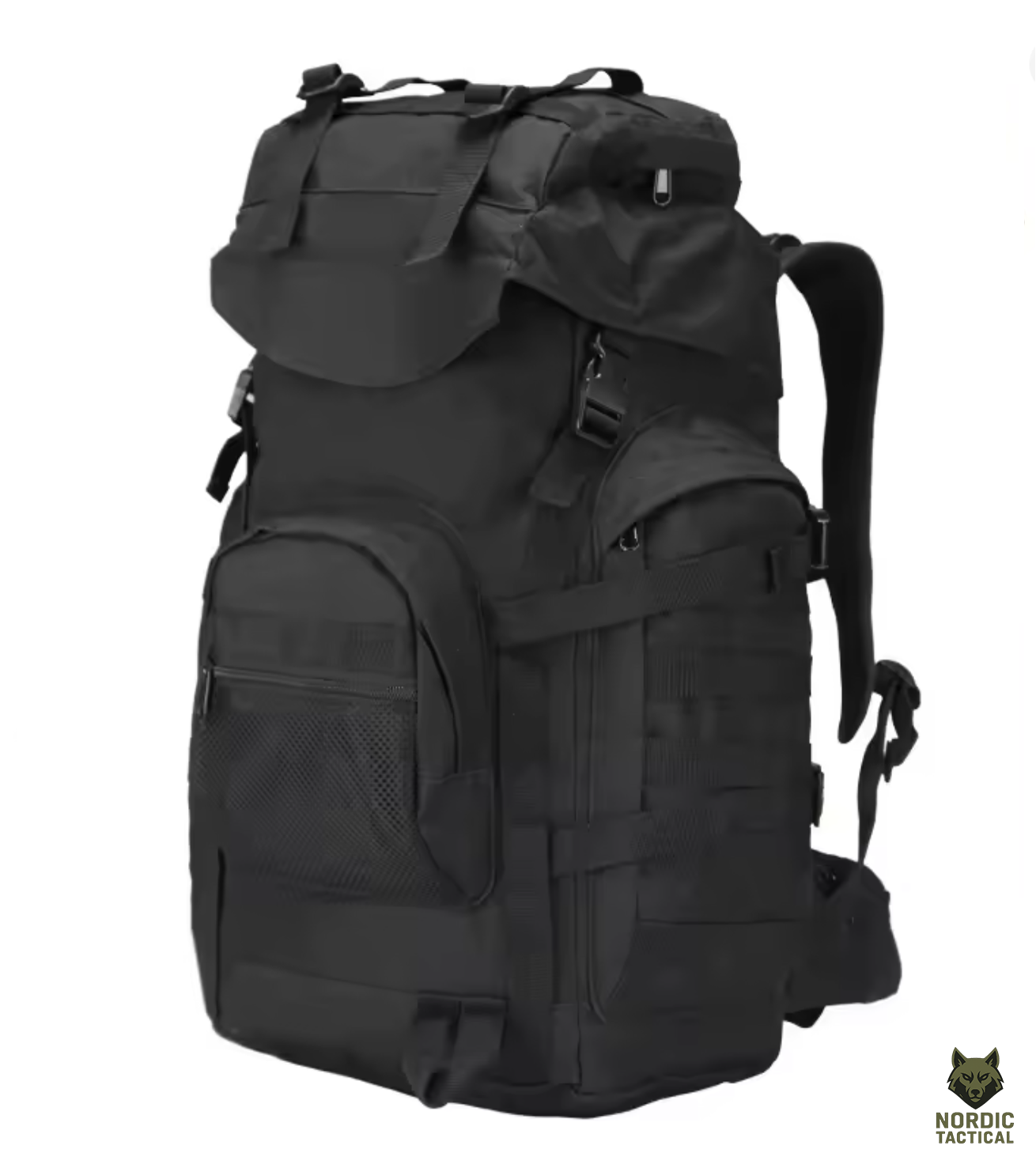 60L Military Tactical Backpack – Waterproof Outdoor MOLLE Rucksack