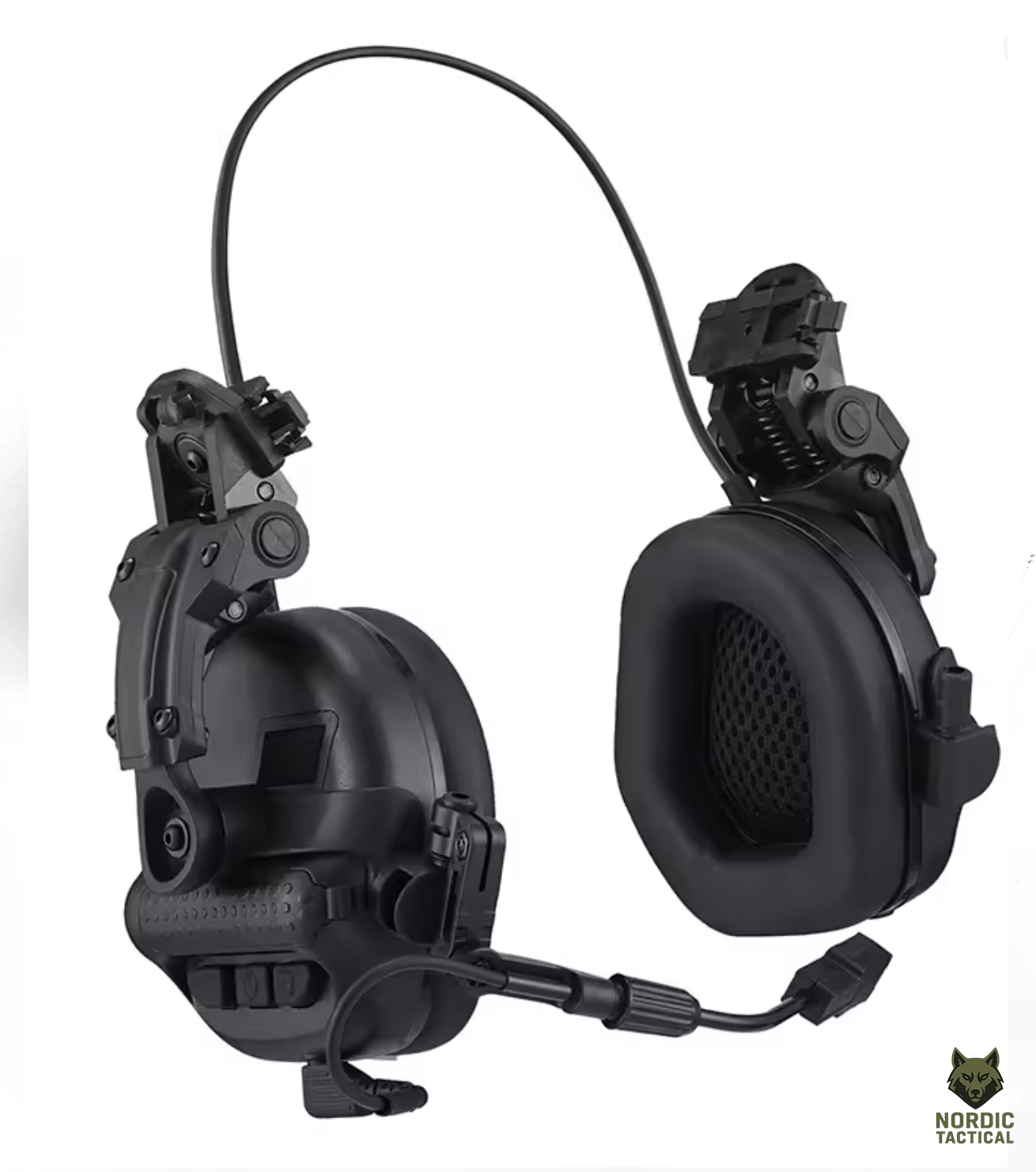 Army Tactical Electronic Shooting Earmuffs – F10 Helmet Mount Headset