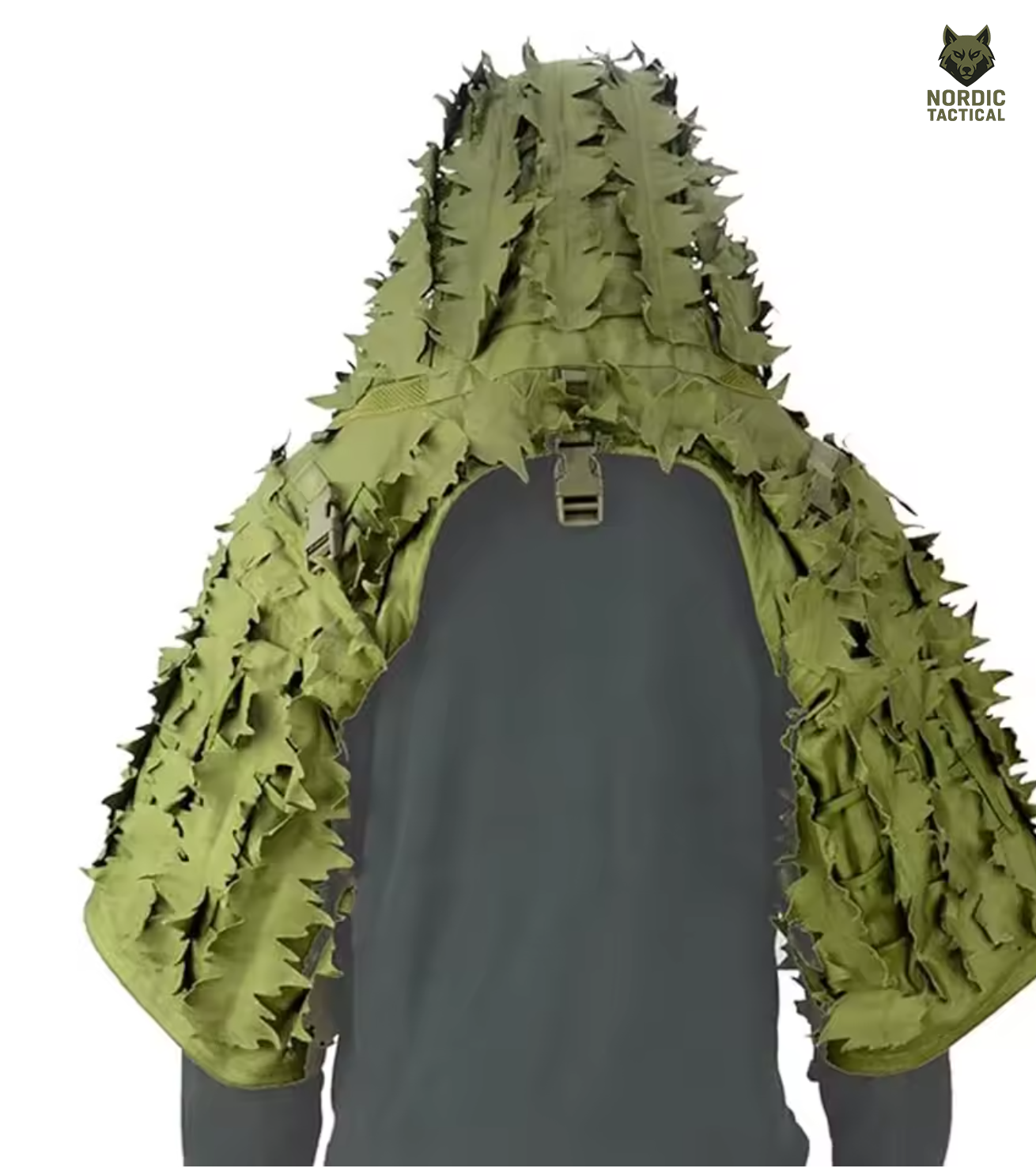Tactical Ghillie Suit Foundation – Camouflage Sniper Hood & Poncho
