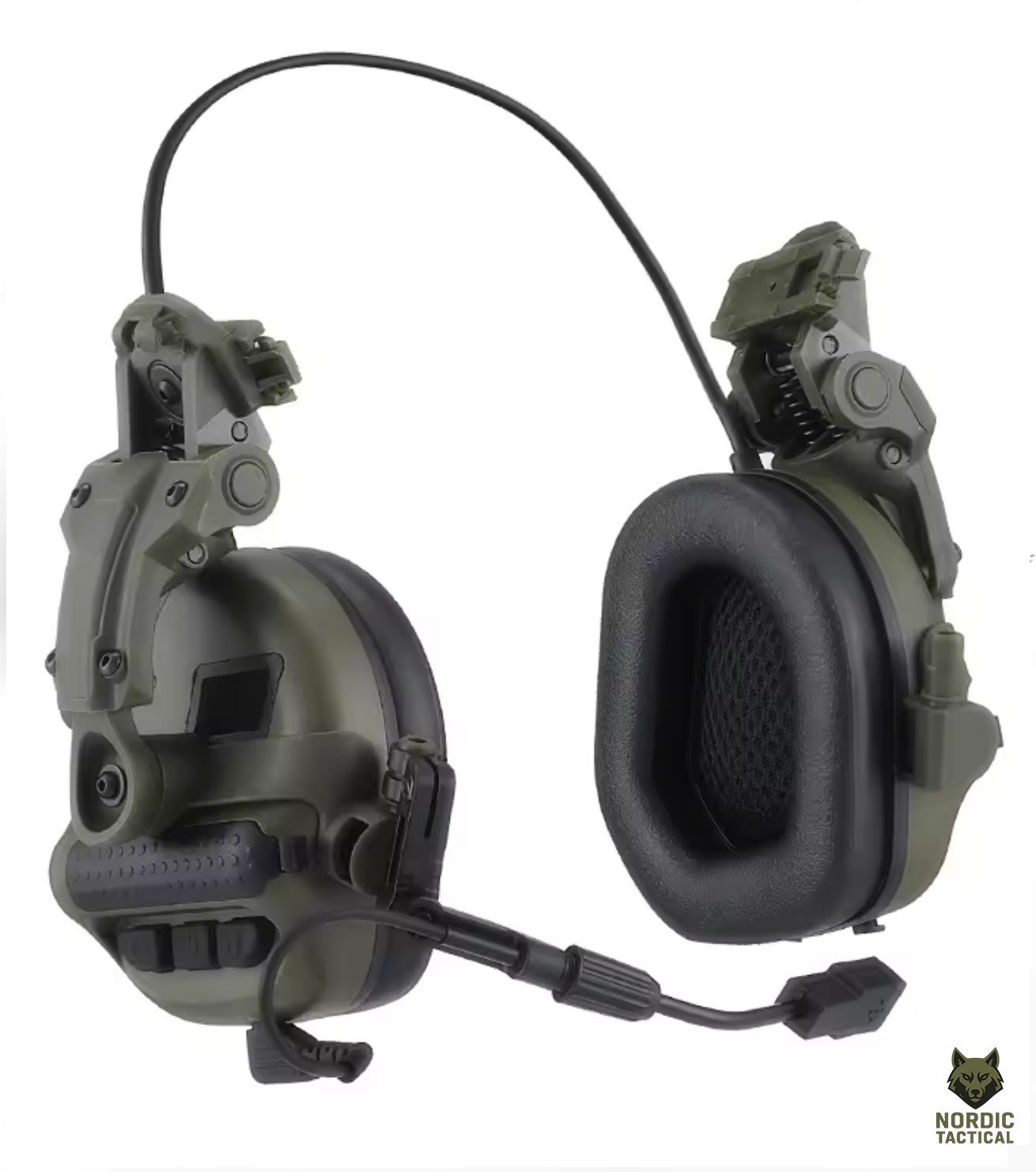 Army Tactical Electronic Shooting Earmuffs – F10 Helmet Mount Headset