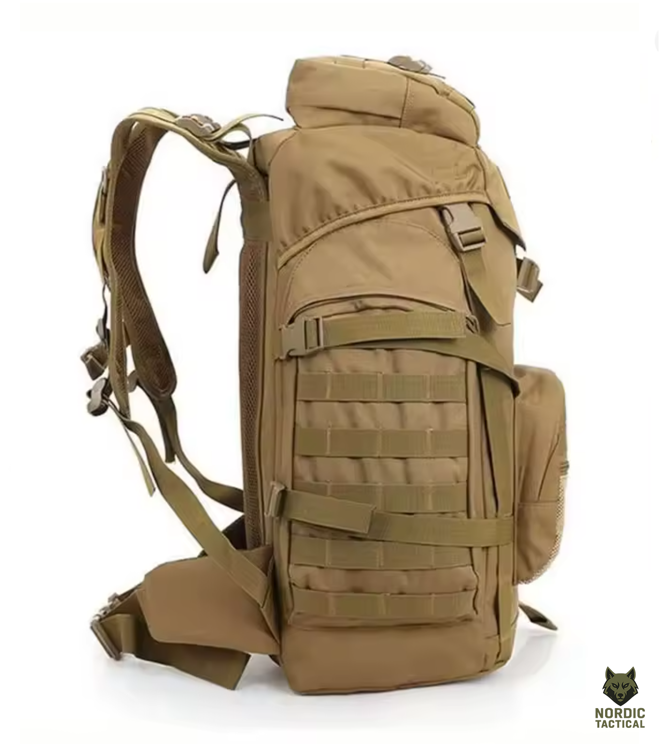 60L Military Tactical Backpack – Waterproof Outdoor MOLLE Rucksack