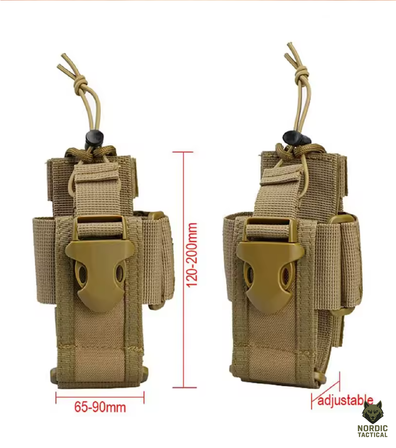Tactical MOLLE Radio Pouch – Walkie Talkie Holder Bag Nylon