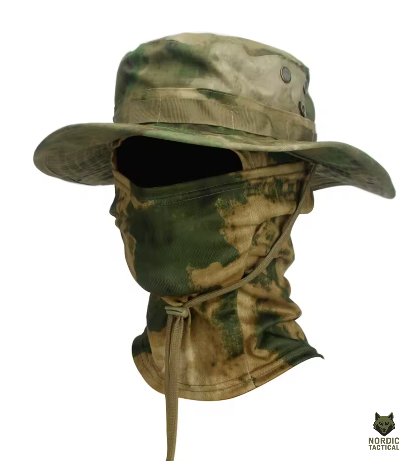 Tactical 2-Piece Sun Hat Set – Boonie Cap with Balaclava for Outdoor Protection