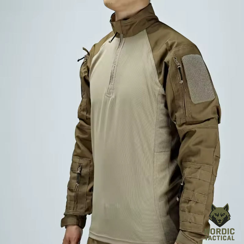 Tactical Military Combat Shirt – Men’s Long Sleeve Breathable Army Training Top