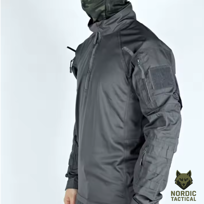 Tactical Military Combat Shirt – Men’s Long Sleeve Breathable Army Training Top