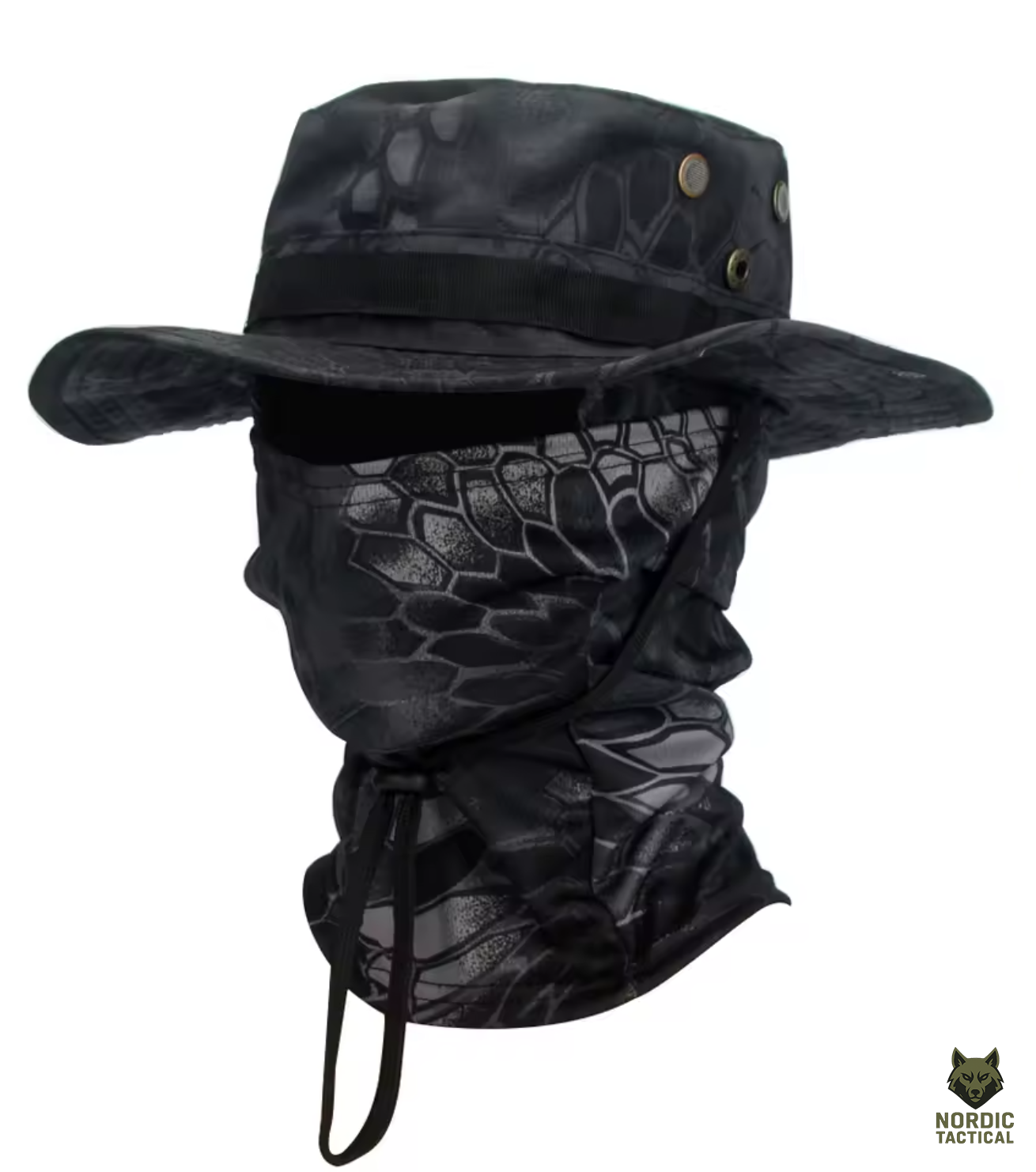 Tactical 2-Piece Sun Hat Set – Boonie Cap with Balaclava for Outdoor Protection