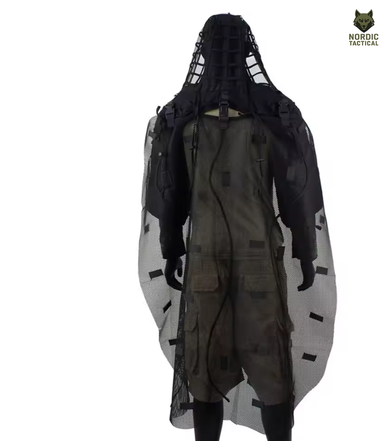 Tactical Ghillie Suit Foundation – Camouflage Sniper Hood & Poncho