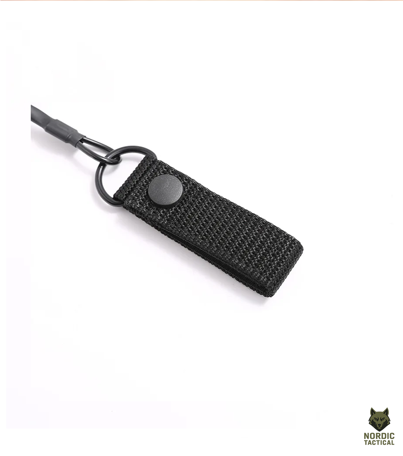 Nordic Tactical Elastic Lanyard Rope – Anti-Lost Spring Safety Strap for Gun, Keys & Flashlight