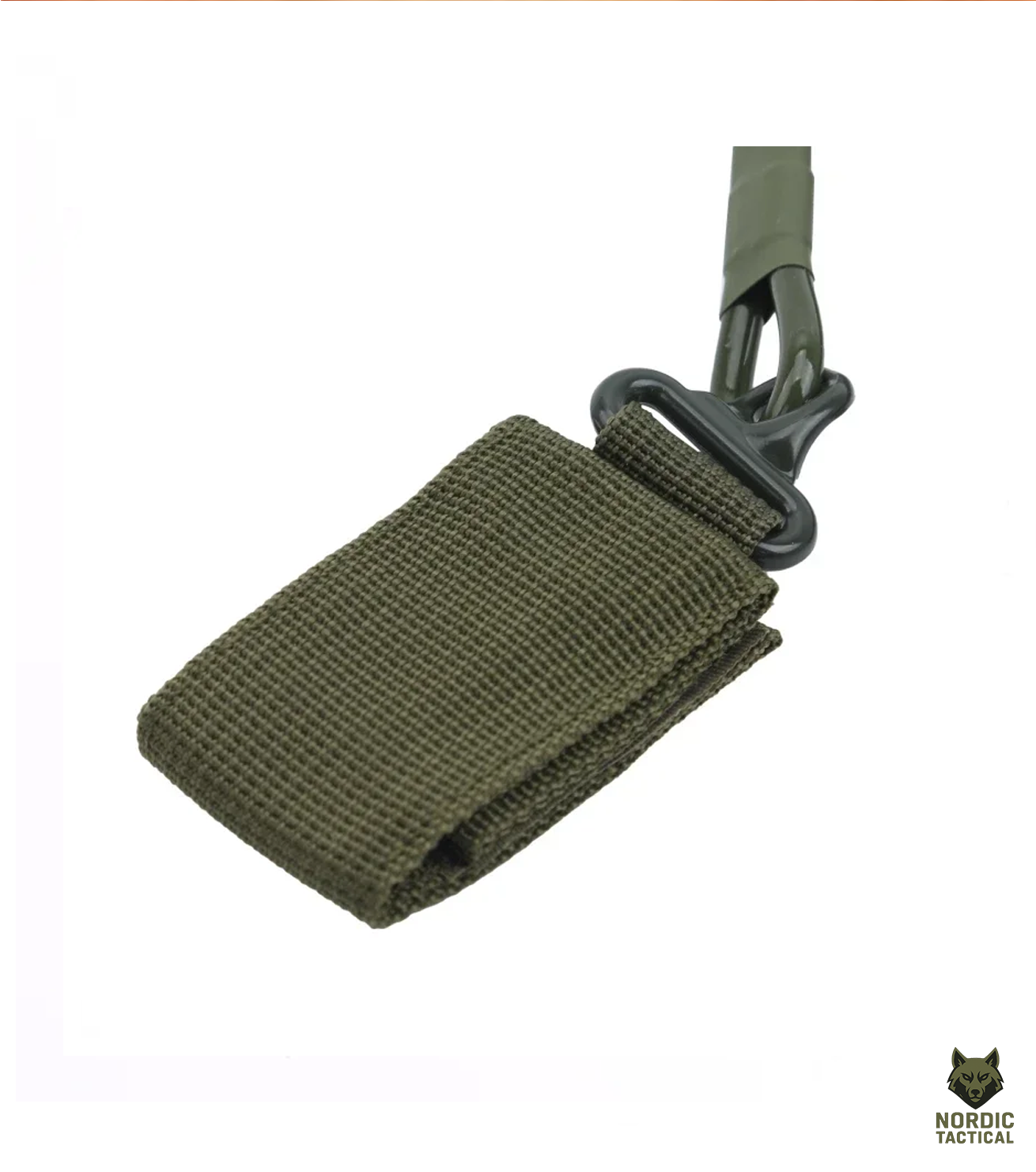 Nordic Tactical Elastic Lanyard Rope – Anti-Lost Spring Safety Strap for Gun, Keys & Flashlight