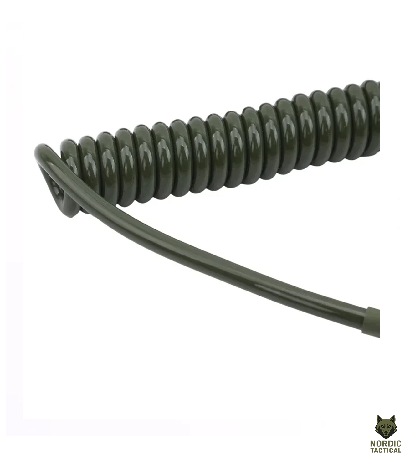 Nordic Tactical Elastic Lanyard Rope – Anti-Lost Spring Safety Strap for Gun, Keys & Flashlight