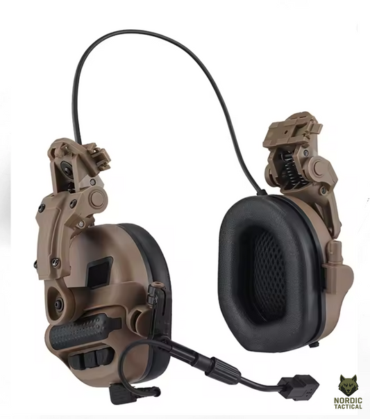 Army Tactical Electronic Shooting Earmuffs – F10 Helmet Mount Headset
