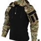 Nordic Tactical Combat Shirt – 1/4 Zipper Quick-Dry Hooded Camo Top