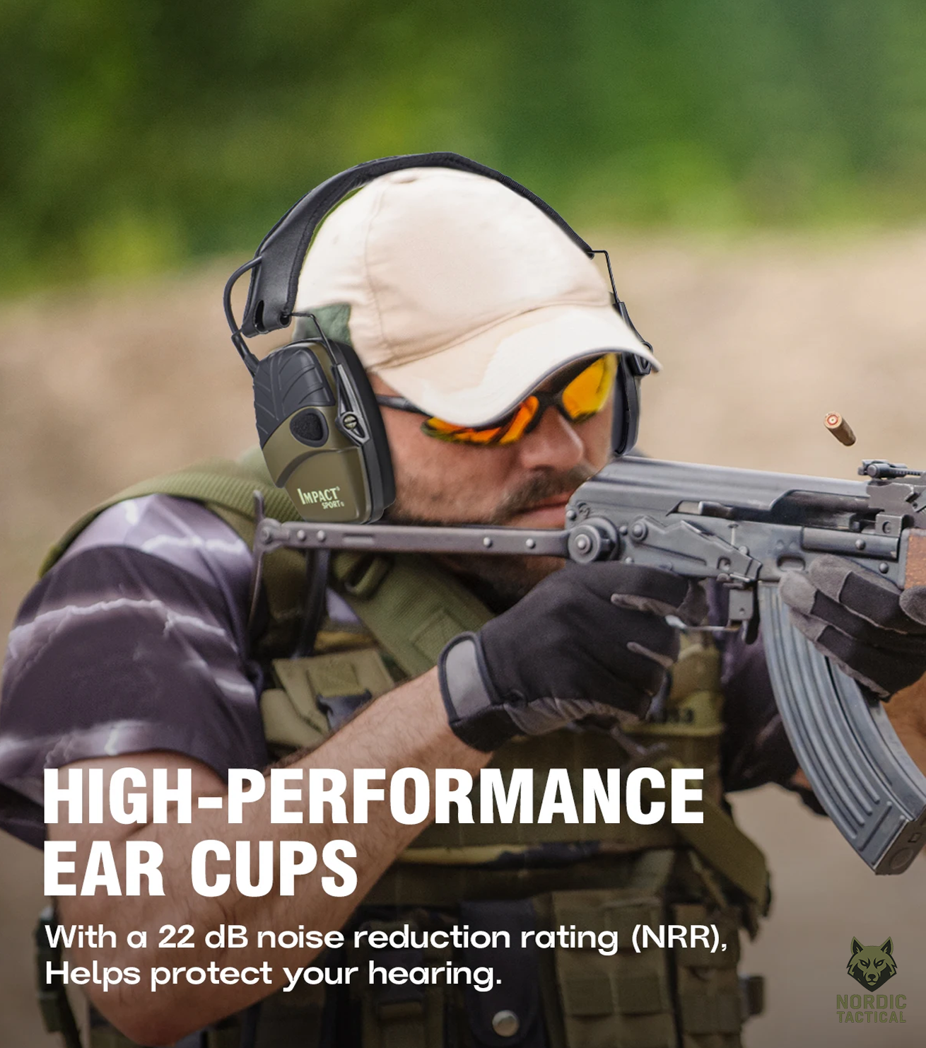 Electronic Tactical Shooting Earmuffs – Noise Reduction & Sound Amplification