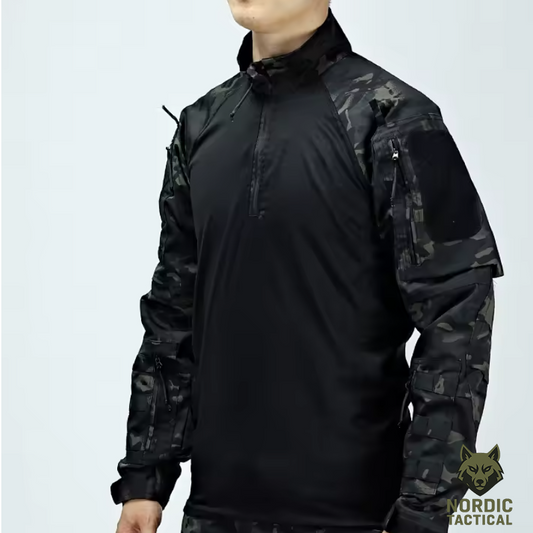 Tactical Military Combat Shirt – Men’s Long Sleeve Breathable Army Training Top