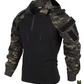 Nordic Tactical Combat Shirt – 1/4 Zipper Quick-Dry Hooded Camo Top