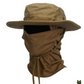 Tactical 2-Piece Sun Hat Set – Boonie Cap with Balaclava for Outdoor Protection