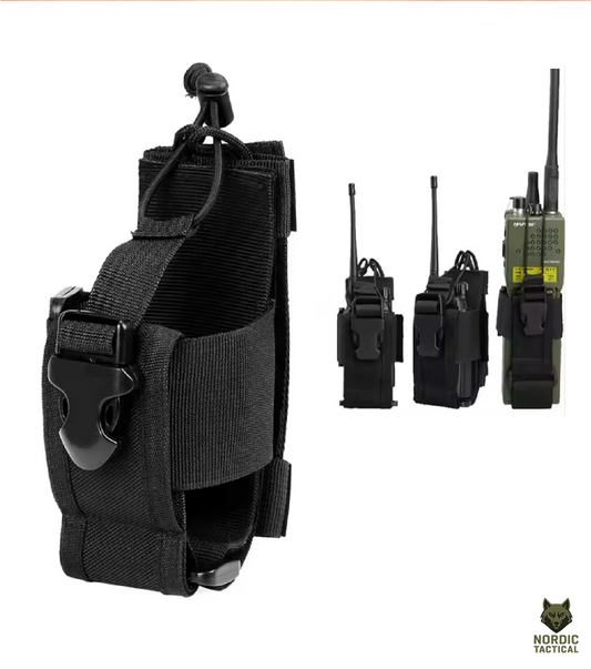 Tactical MOLLE Radio Pouch – Walkie Talkie Holder Bag Nylon
