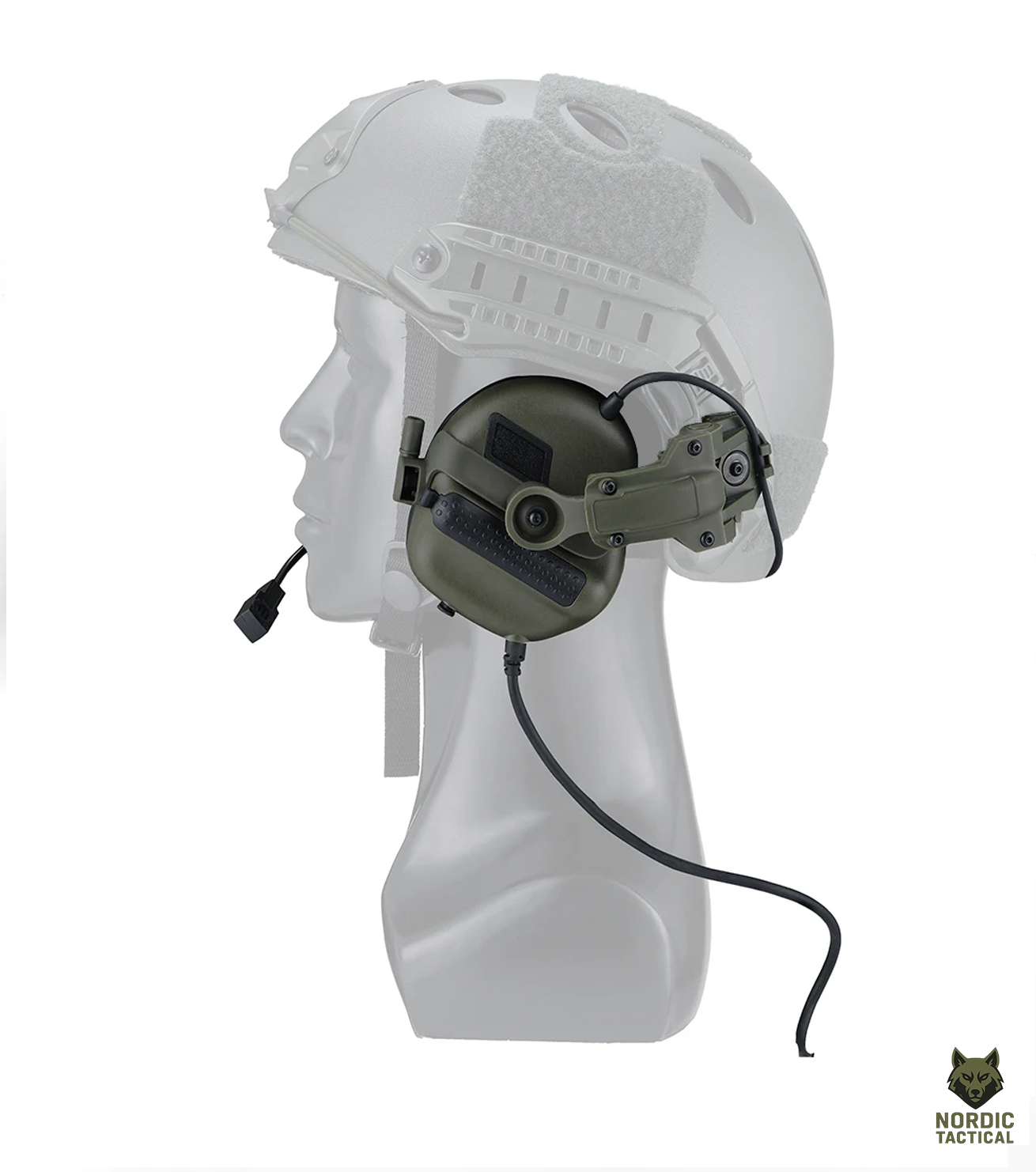 Army Tactical Electronic Shooting Earmuffs – F10 Helmet Mount Headset